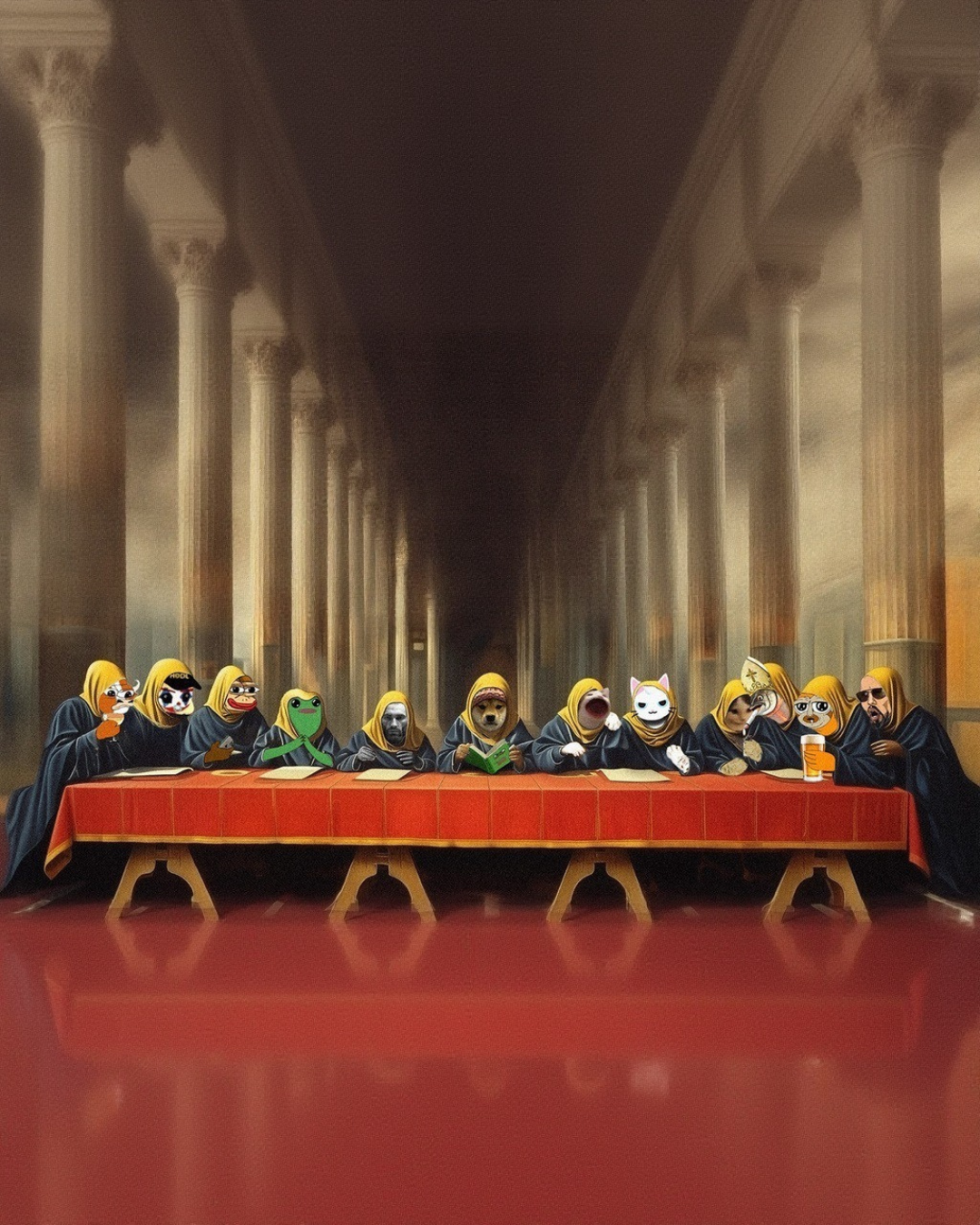 Council of Memes Last Supper scene