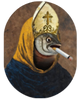 Smoking Chicken Fish portrait